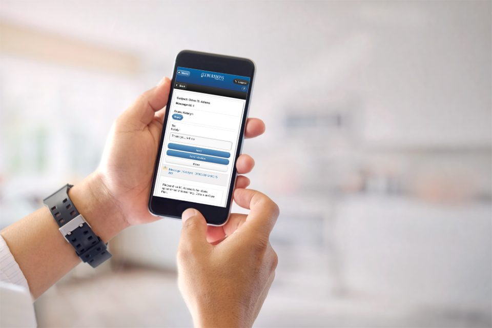 screenshot of Generations Homecare System